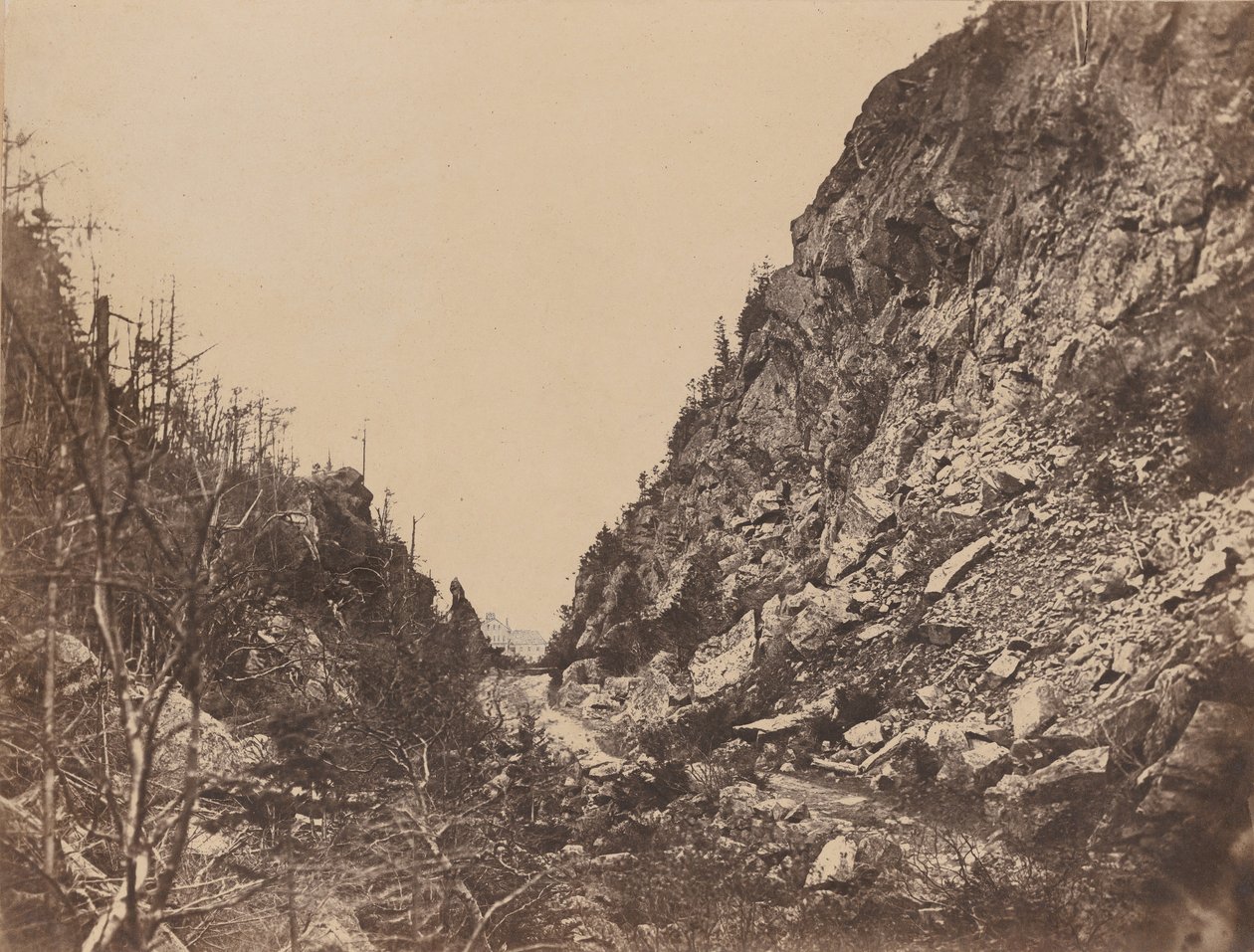 A White Mountain Notch vezetője, Crawford House, 1854. alkotó: James Wallace Black