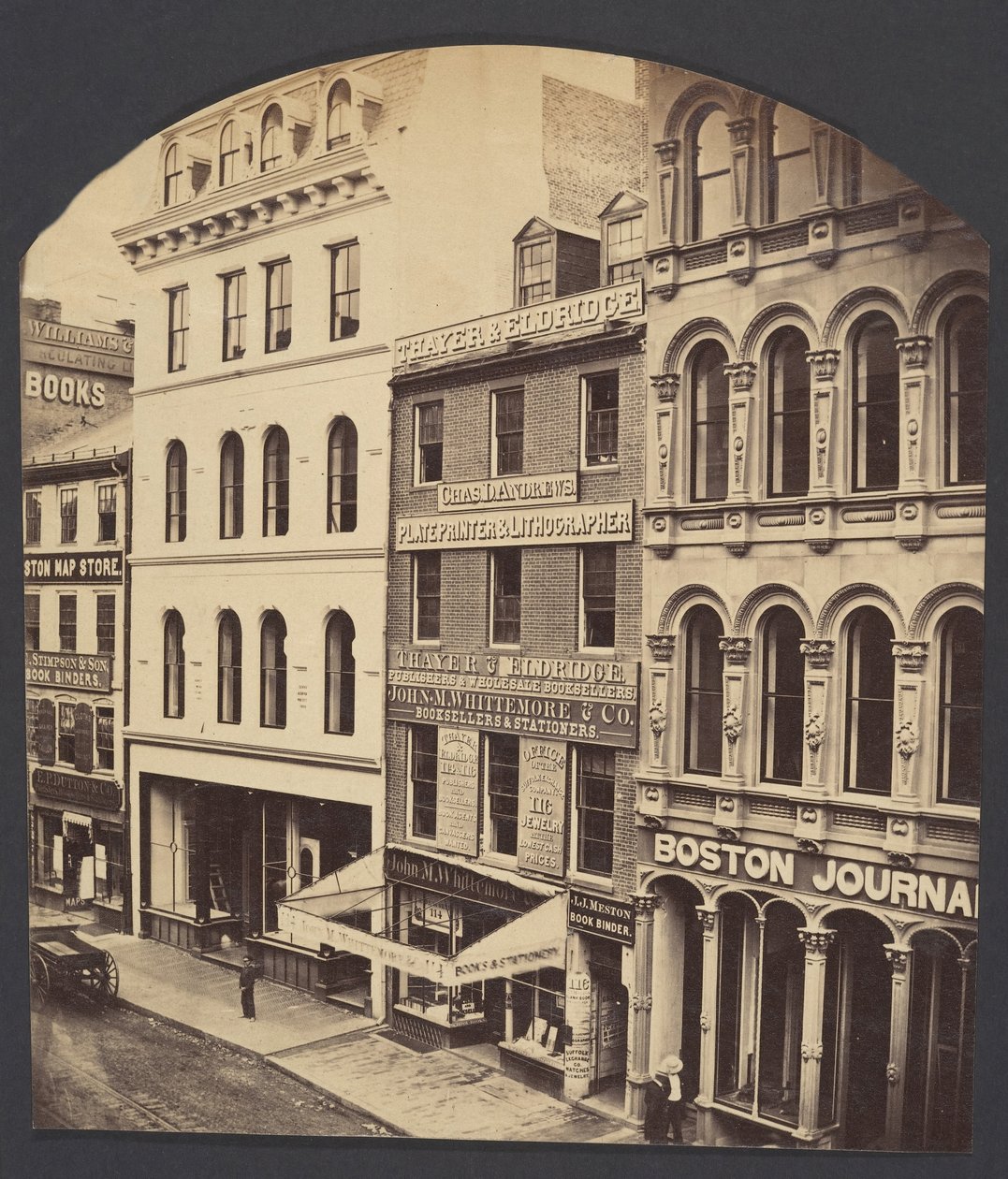 Washington Street, Boston, kb. 1860. alkotó: James Wallace Black