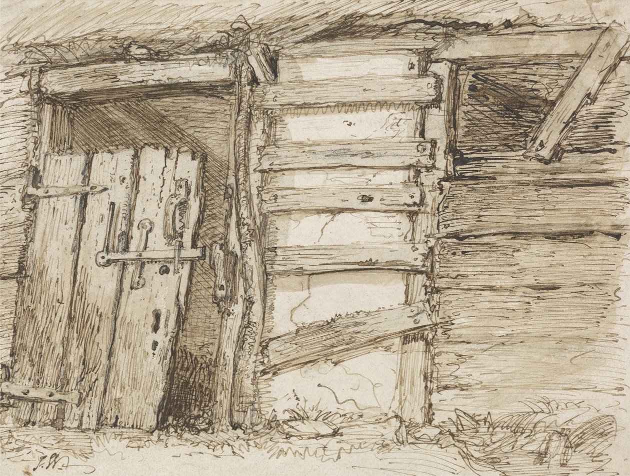 Külső fal (toll és tinta papíron) alkotó: James Ward