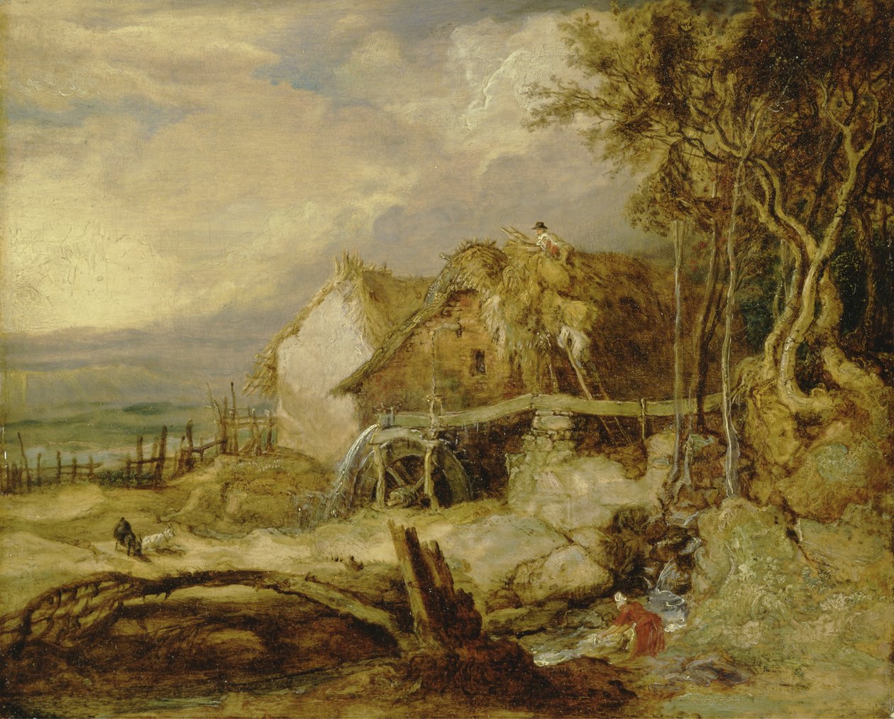 An Overshot Mill, c.1802-07 (olaj a panelen) alkotó: James Ward
