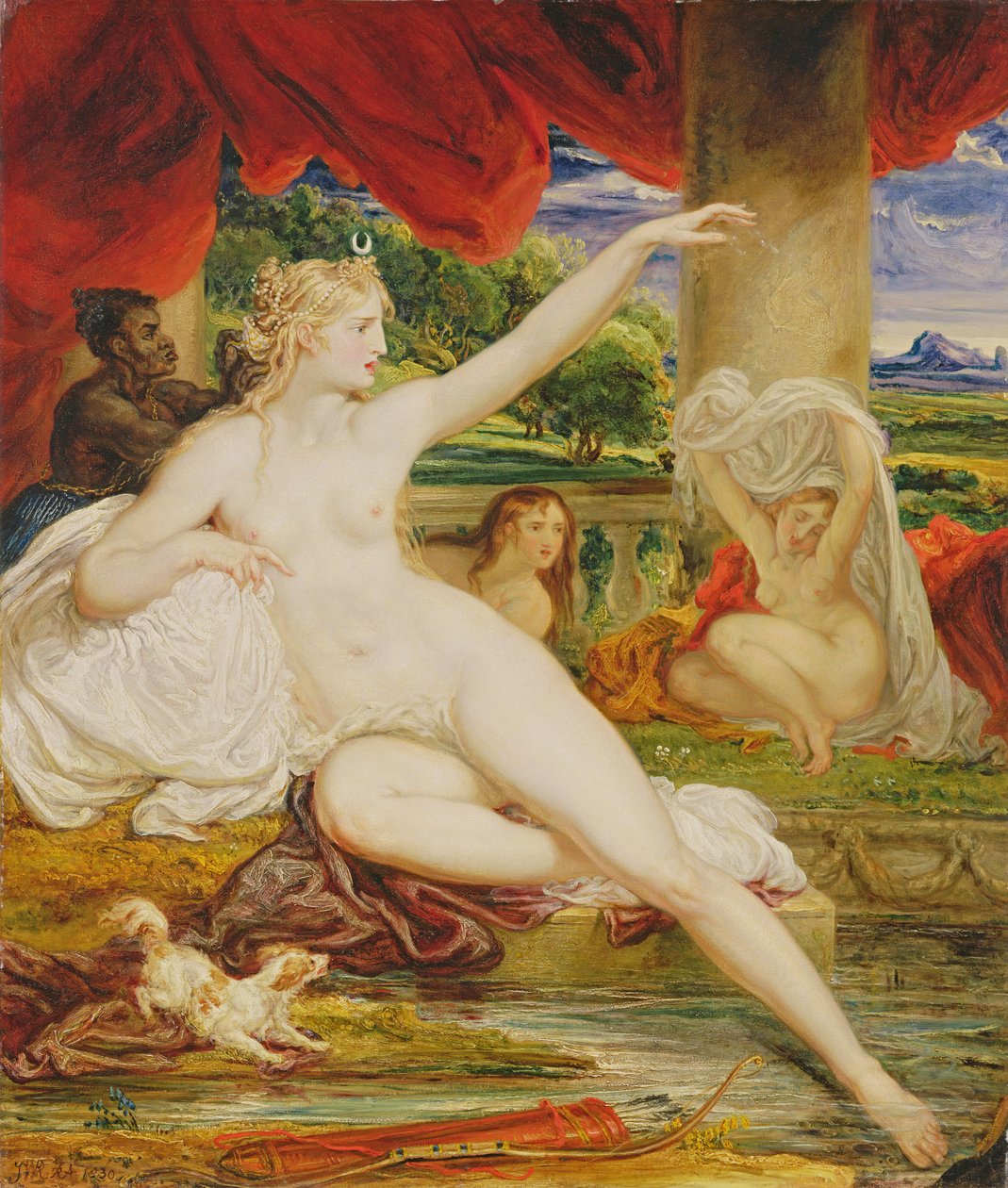 Diana a fürdőben alkotó: James Ward