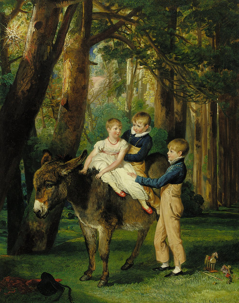 John, Theophilus és Frances Levett csoportportréja, 1811 alkotó: James Ward