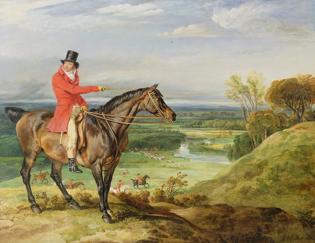 John Levett vadászik a Staffordshire-i Wychnor parkban alkotó: James Ward
