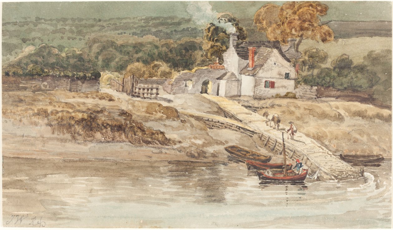 Leszállási hely a Tintern Abbey közelében alkotó: James Ward