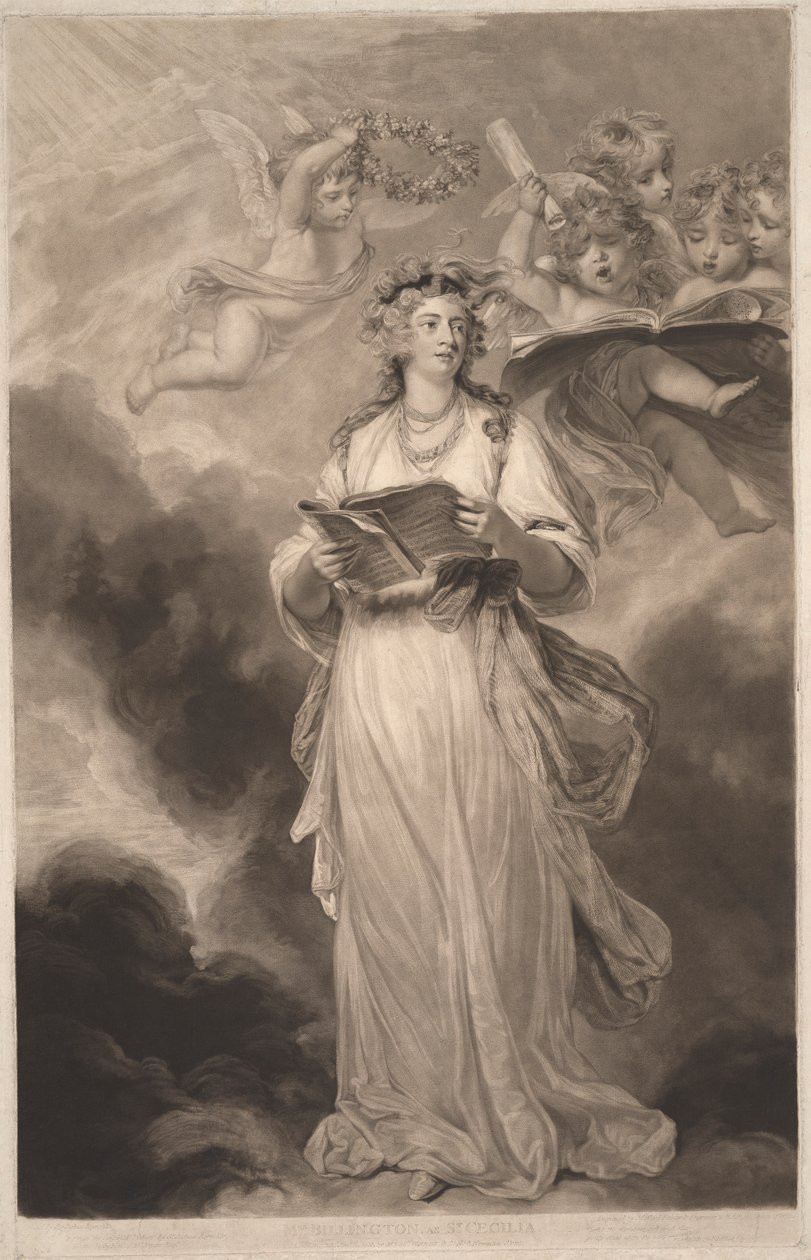 Mrs. Billington mint Szent Cecília alkotó: James Ward