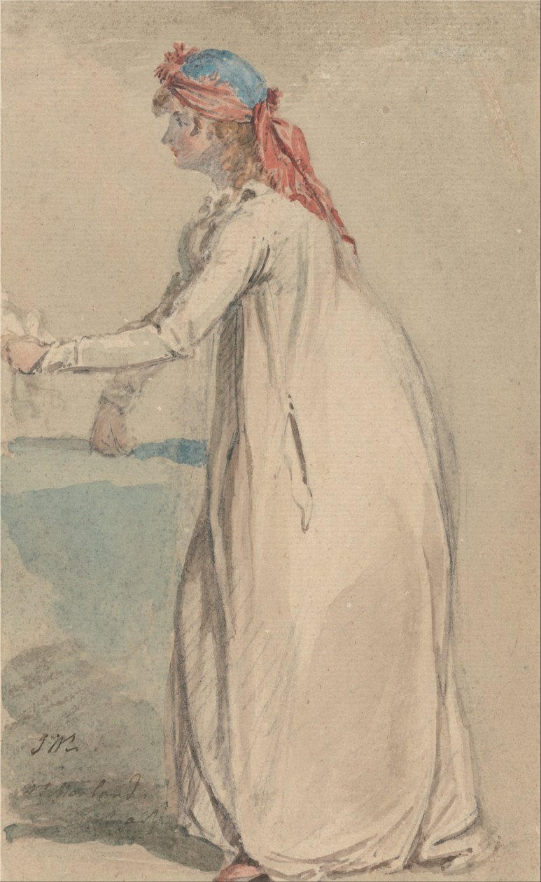 Mrs. Morland portréja alkotó: James Ward
