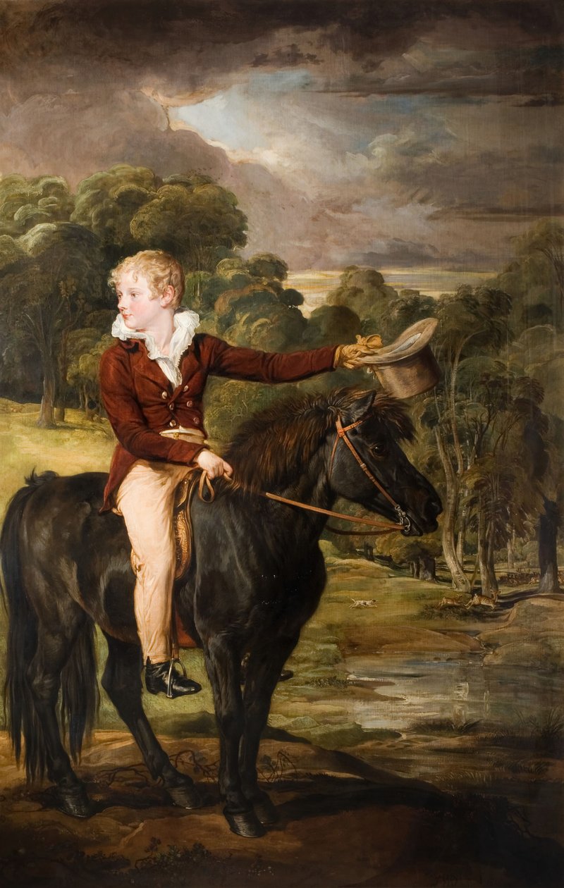 Lord Stanhope portréja 1805-66 pónilovaglás, 1815. alkotó: James Ward