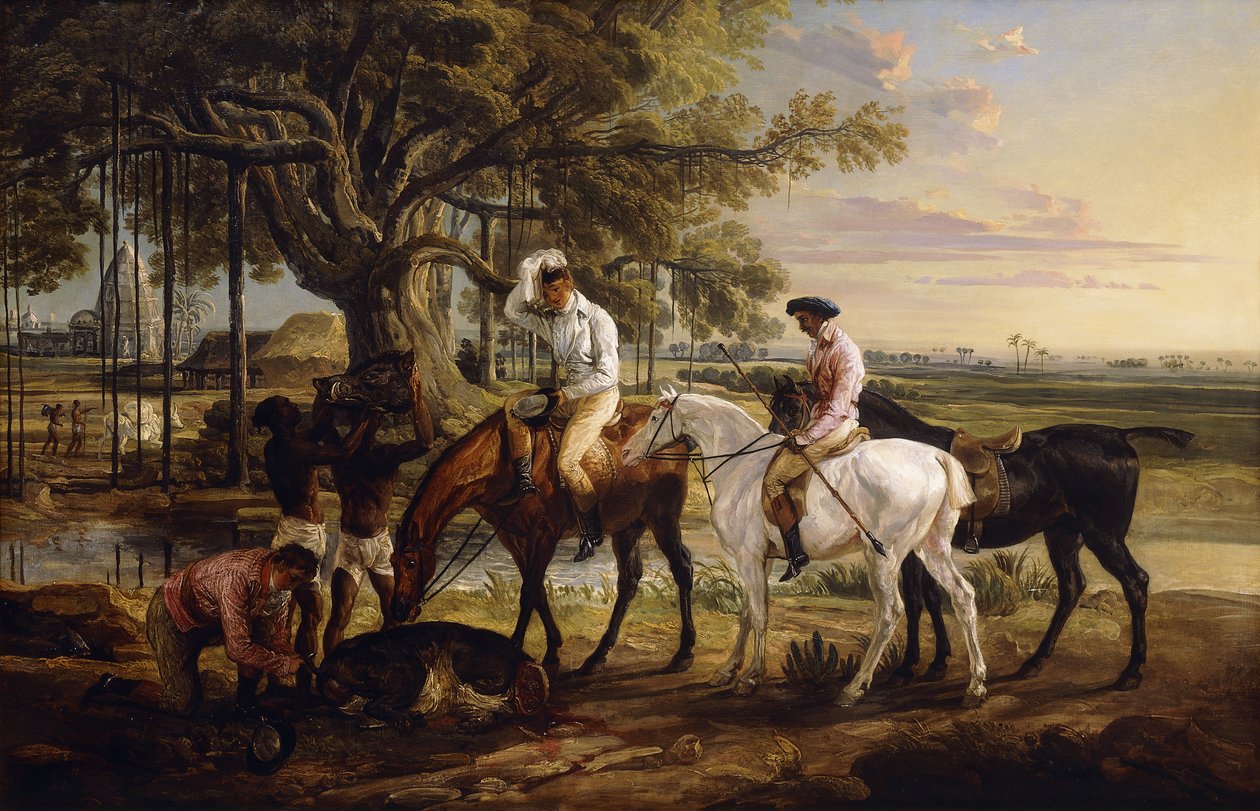 Sir Charles Blunt a vadkan halálakor, 1816 alkotó: James Ward