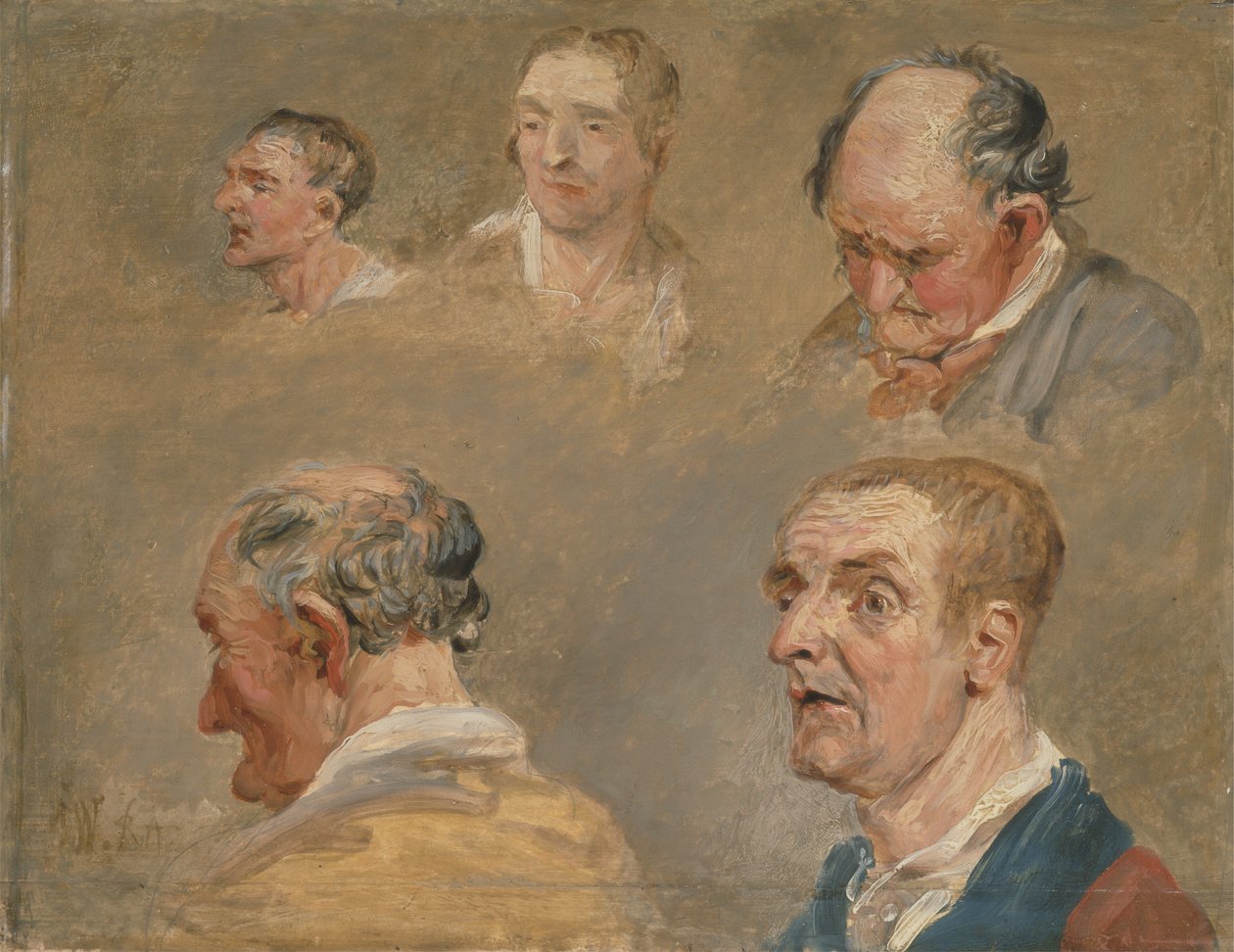 Tanulmányok Jacky Turnerről és Charles Hope tiszteletes kertészéről, 1800-1815 körül (olaj, tábla) alkotó: James Ward