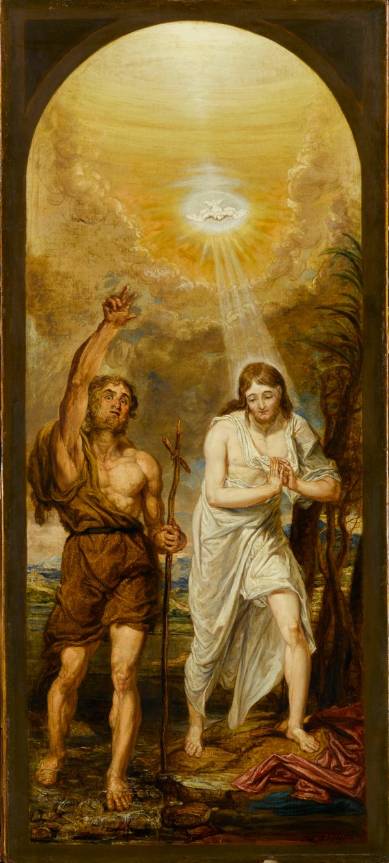 Krisztus megkeresztelkedése, 1841. alkotó: James Ward