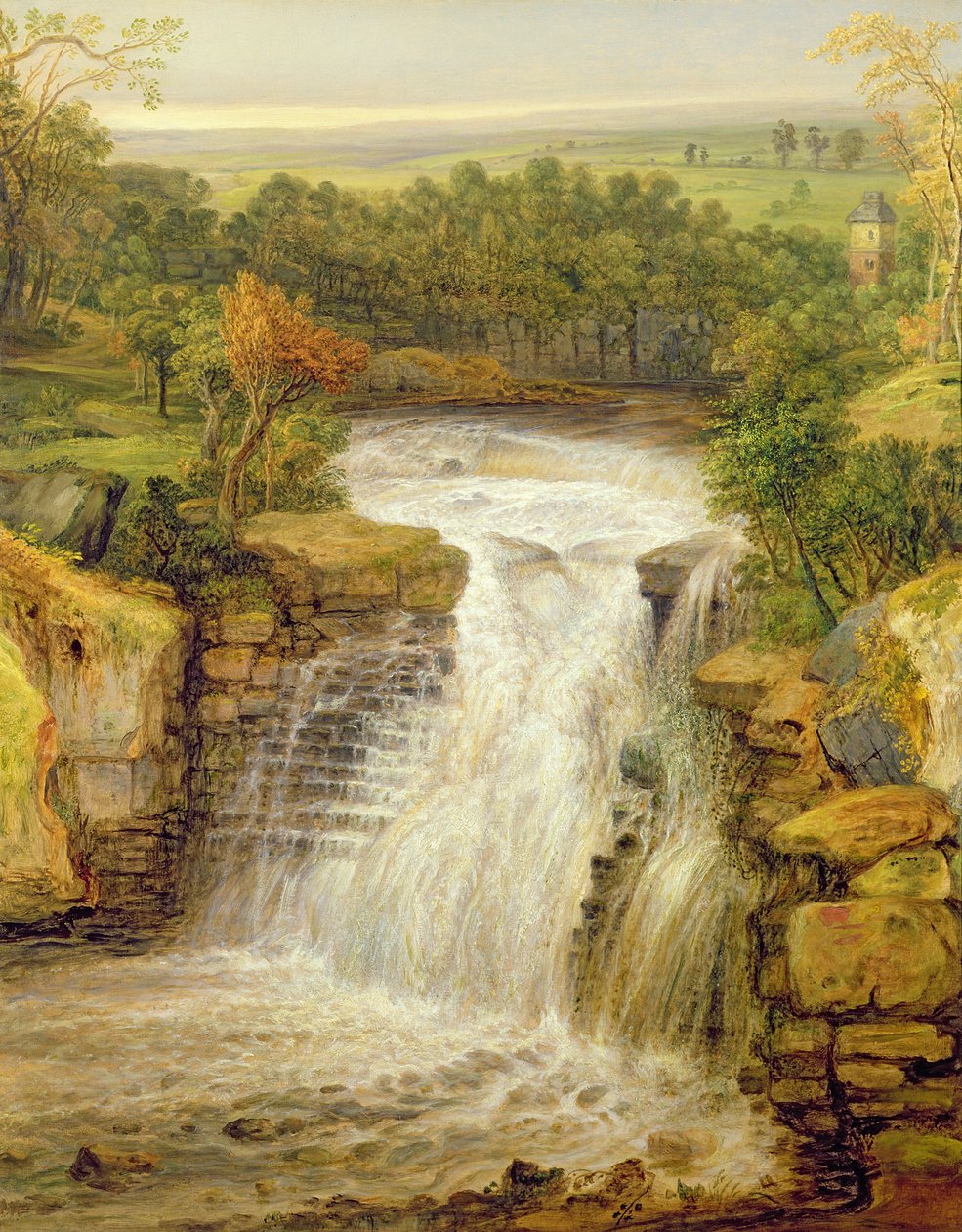 A Clyde-vízesés egy árvíz után, 1852 alkotó: James Ward