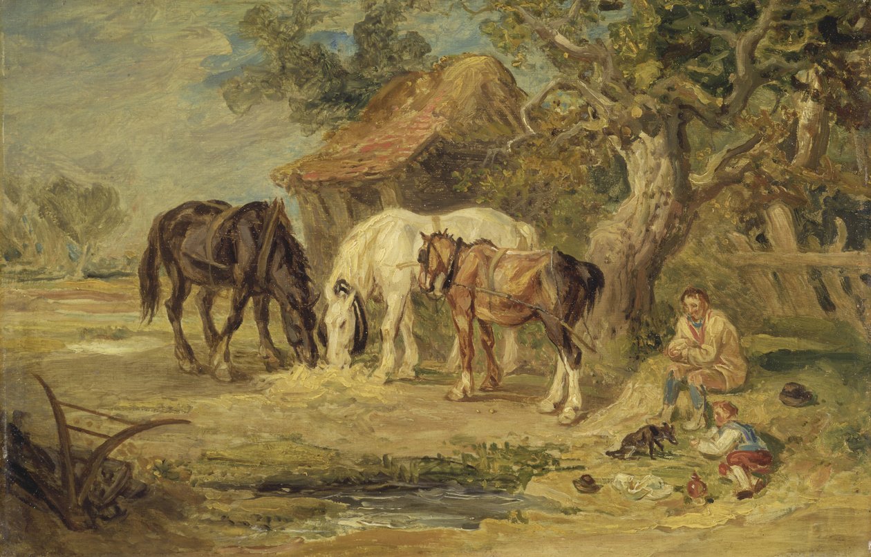 The Midday Meal, 1830-40 körül (olaj, panel) alkotó: James Ward