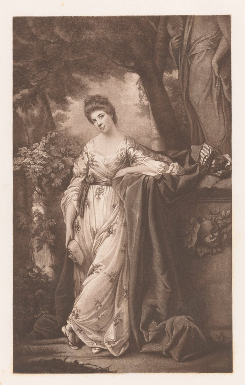 Frances Abington-Barton portréja Thalia mellett alkotó: James Watson (prentmaker)
