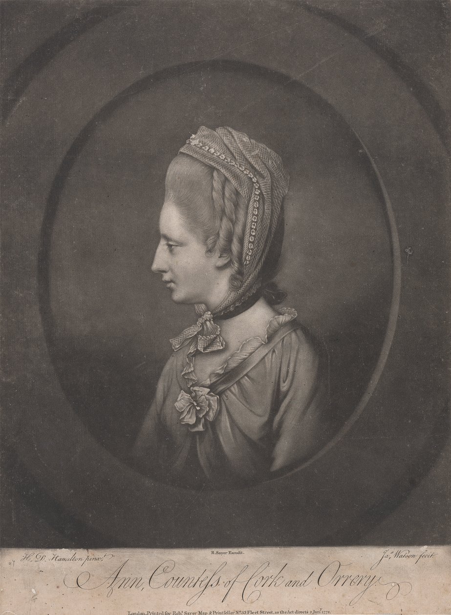 Anne, Cork és Orrery grófnője († 1785) alkotó: James Watson