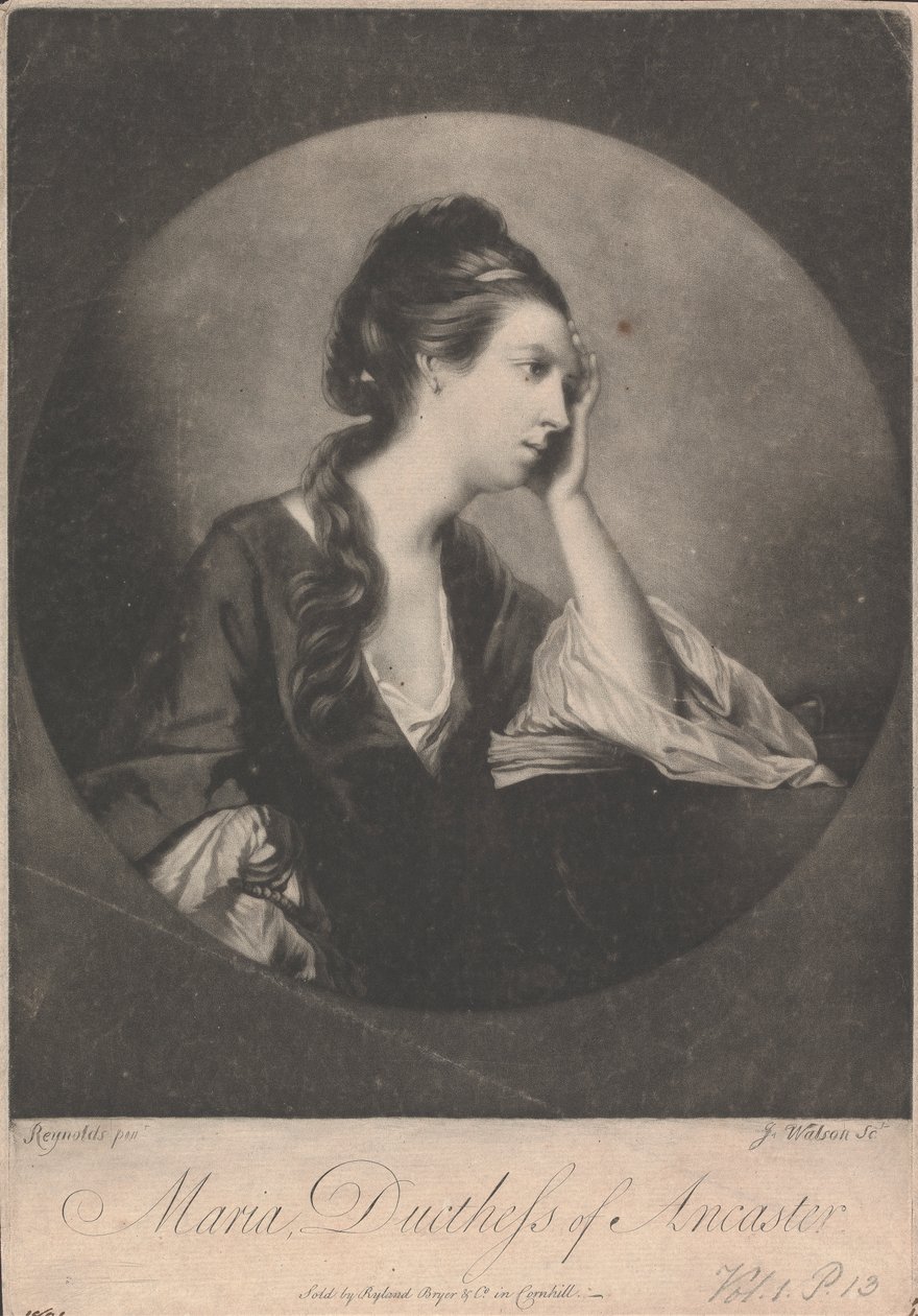 Mary Bertie (született Panton) Ancaster és Kesteven hercegnője alkotó: James Watson
