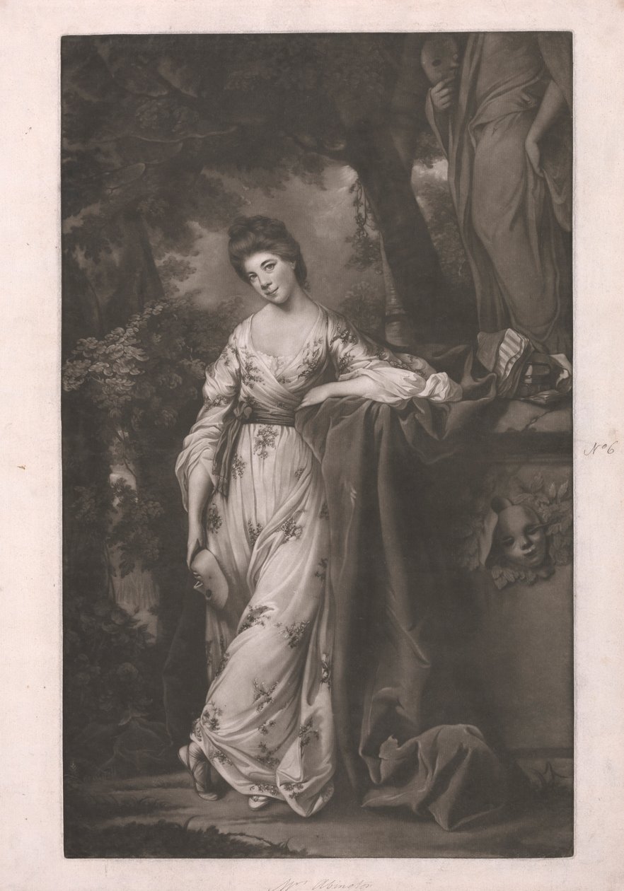 Mrs. Abington mint „a képregénymúzsa” alkotó: James Watson