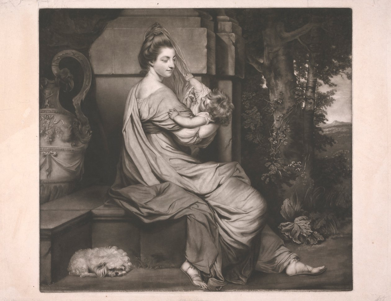 A tisztelt. Mrs. Bouverie és gyermeke alkotó: James Watson