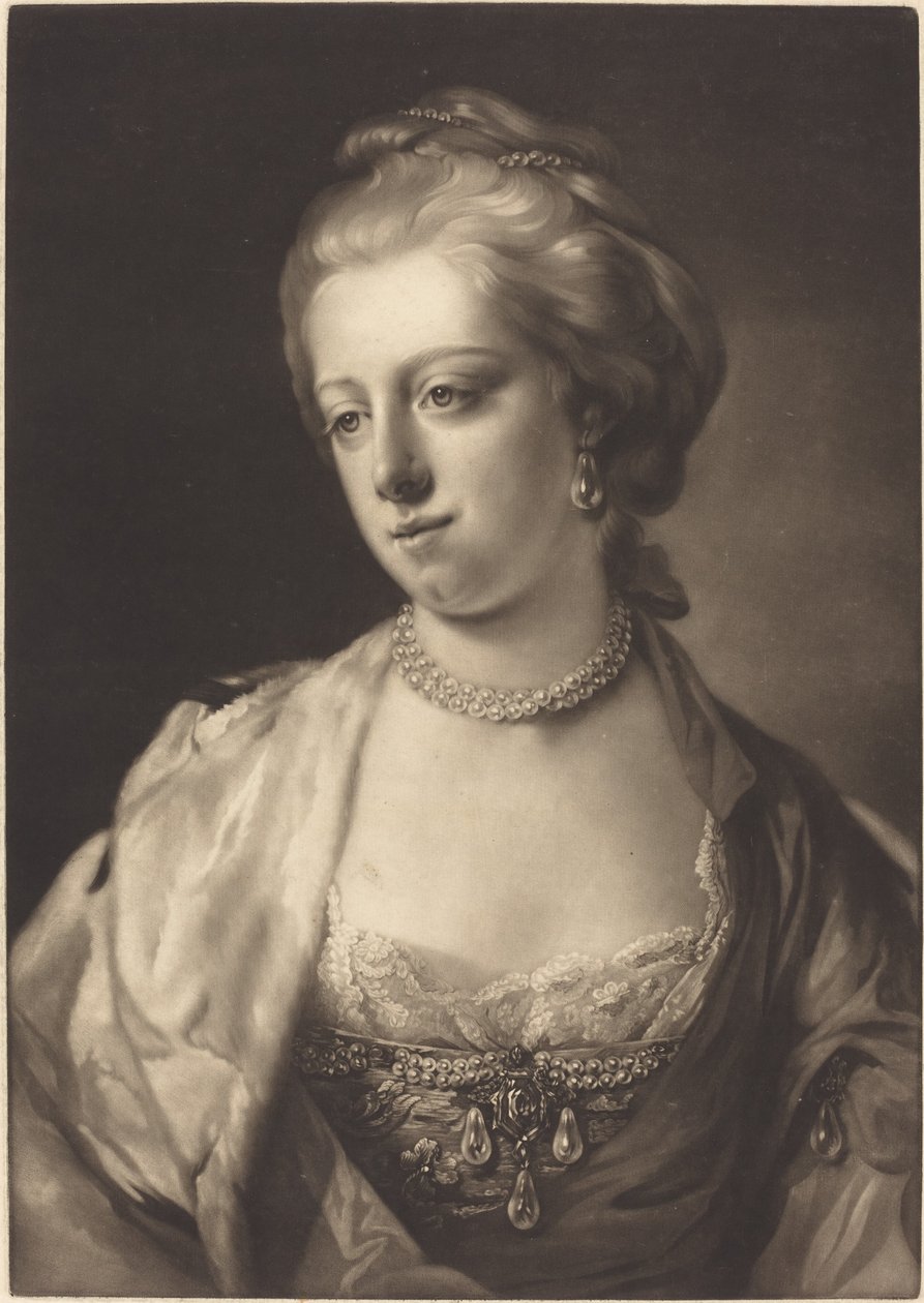 Caroline Matilda hercegnő, Dánia királynője alkotó: James Watson after Francis Cotes