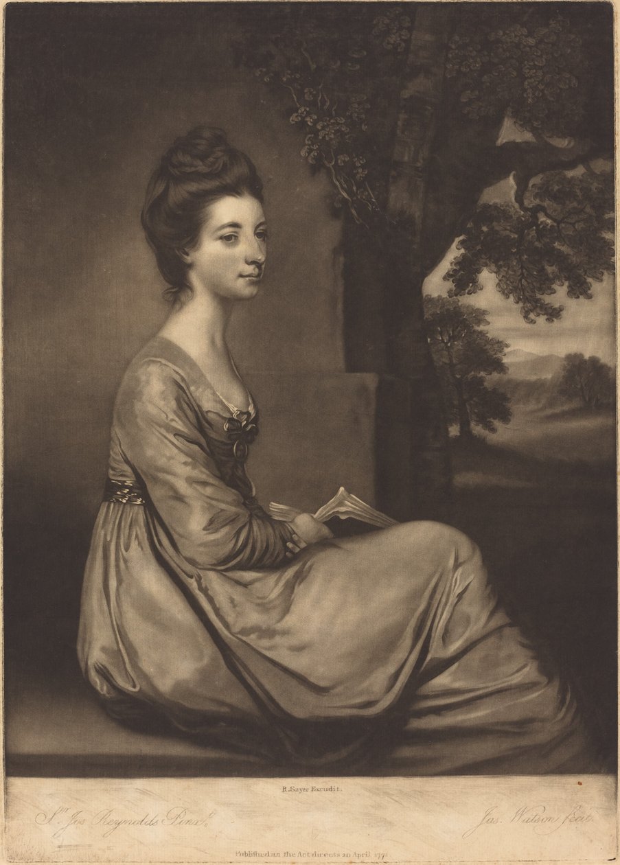 Jemima Cornwallis grófnő alkotó: James Watson after Sir Joshua Reynolds