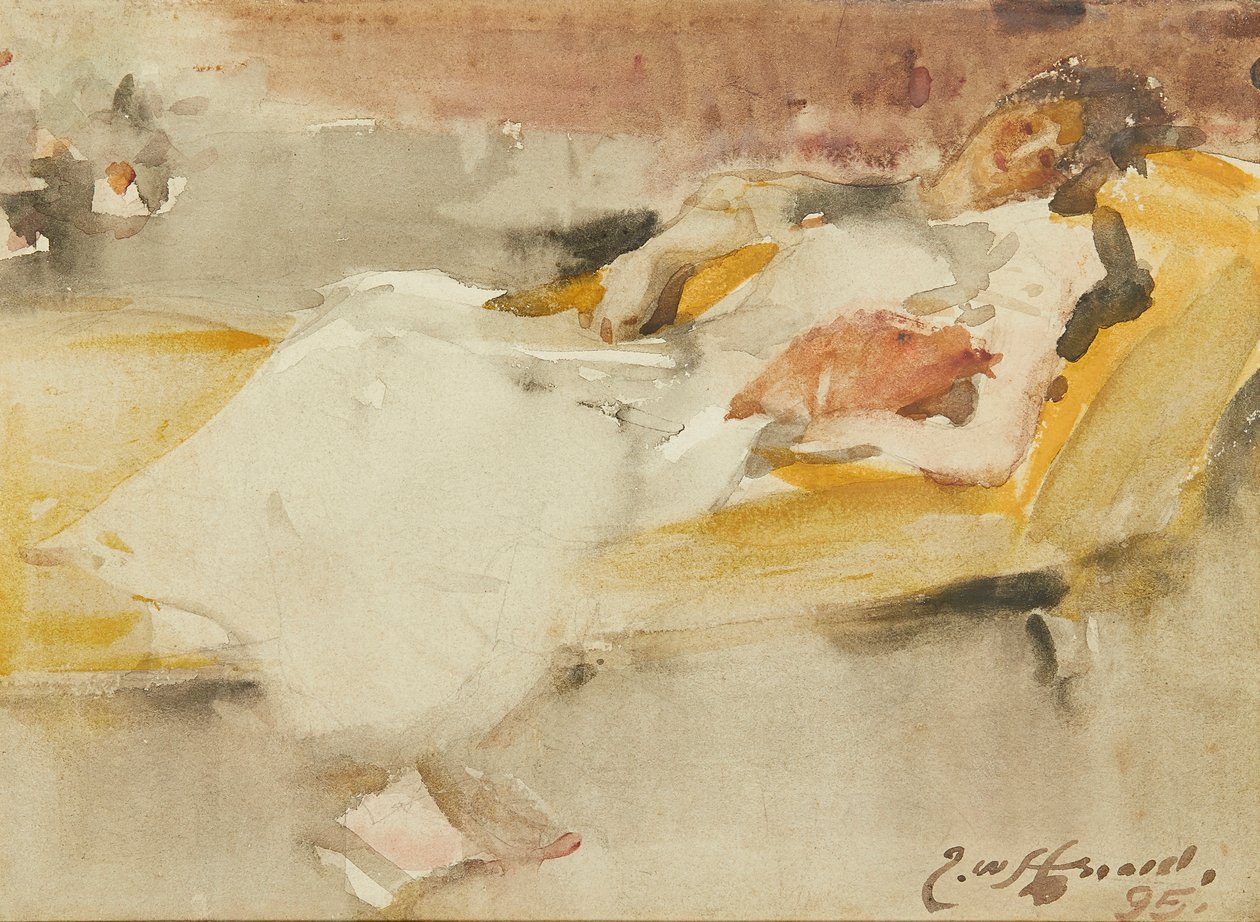 Dolce Far Niente (akvarell) alkotó: James Watterston Herald