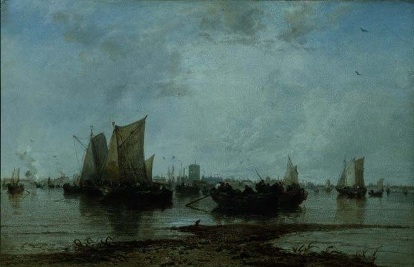 Dordrecht (olaj, vászon) alkotó: James Webb