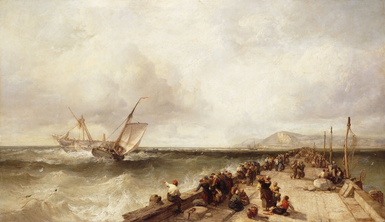 Honfleur, 1867 alkotó: James Webb