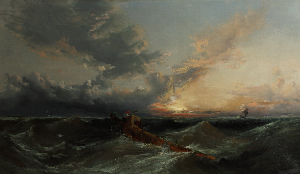The Signal, 1860 körül (olaj, vászon) alkotó: James Webb