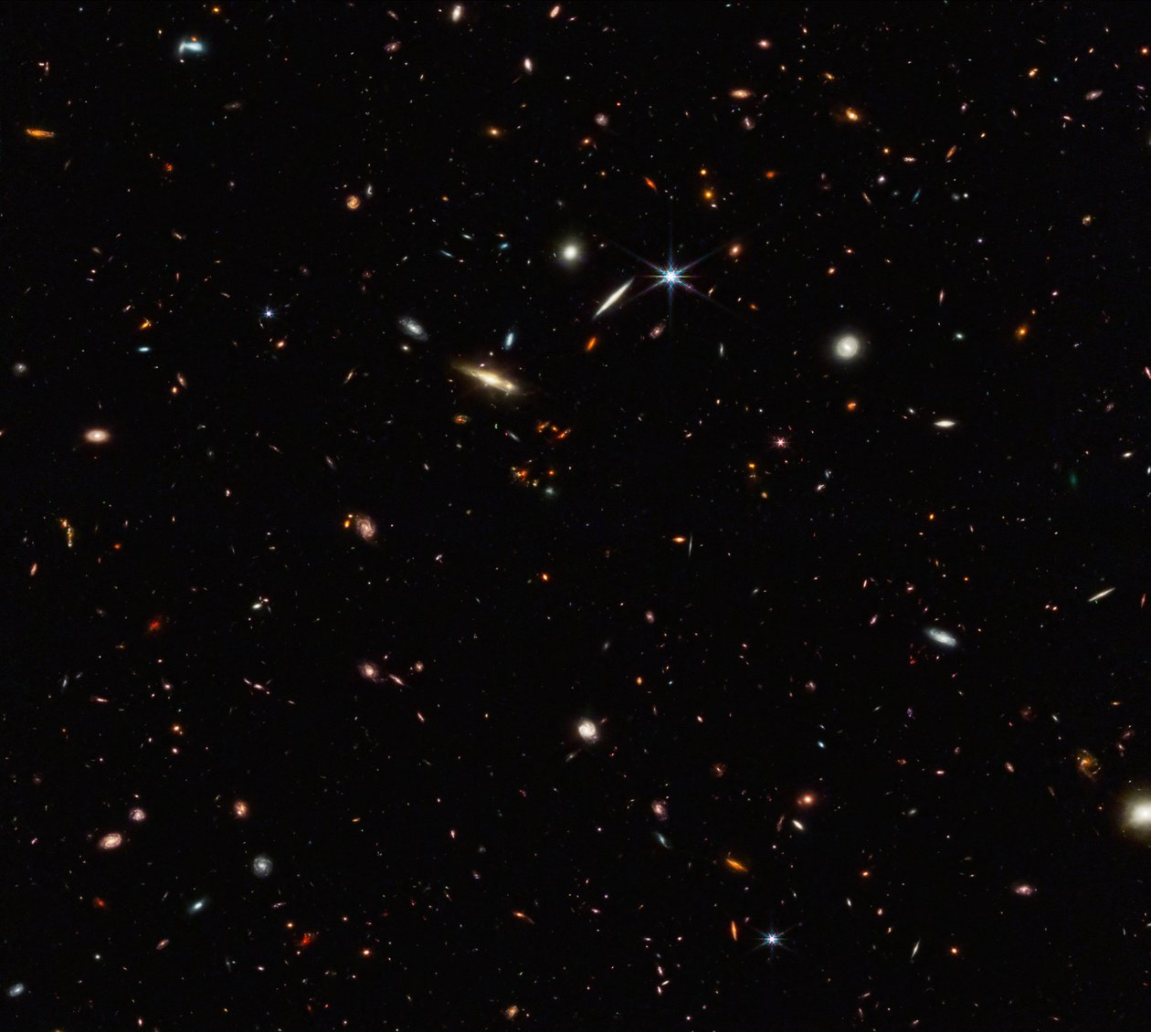 ASPIRE Cosmic Filament (NIRCam Compass Image) alkotó: James Webb Space Telescope (NASA)