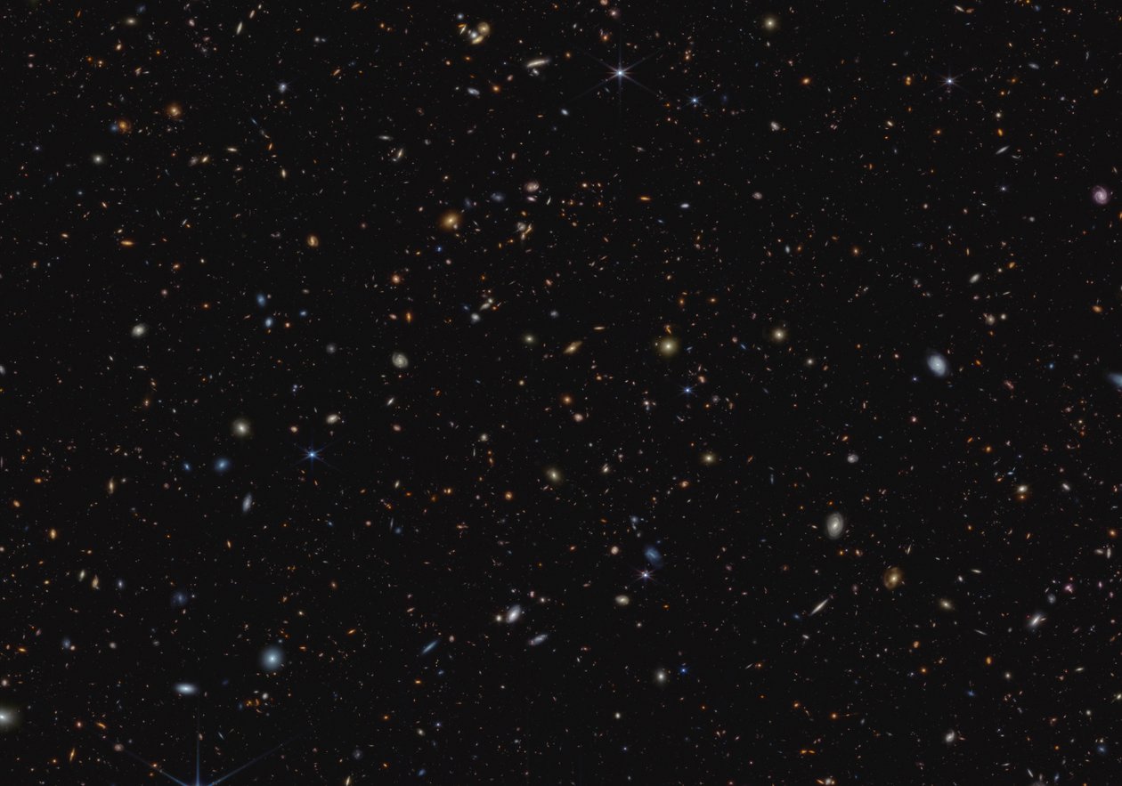 JWST Advanced Deep Extragalaktikus felmérés (NIRCam kép) alkotó: James Webb Space Telescope (NASA)