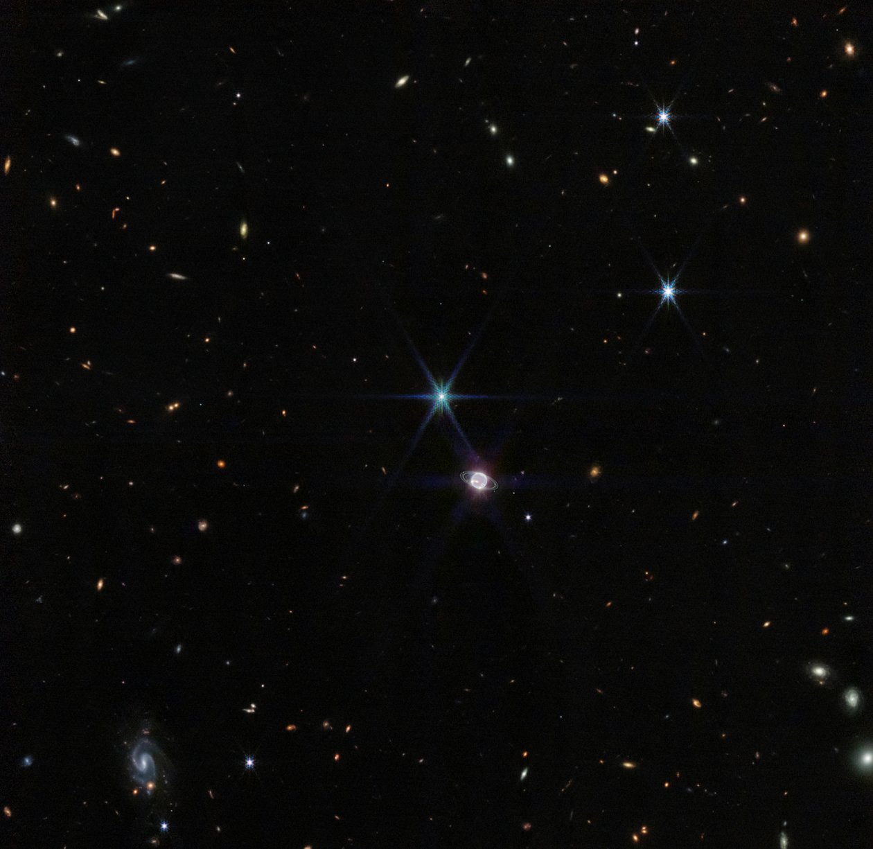 Neptune Wide Field (NIRCam) alkotó: James Webb Space Telescope (NASA)