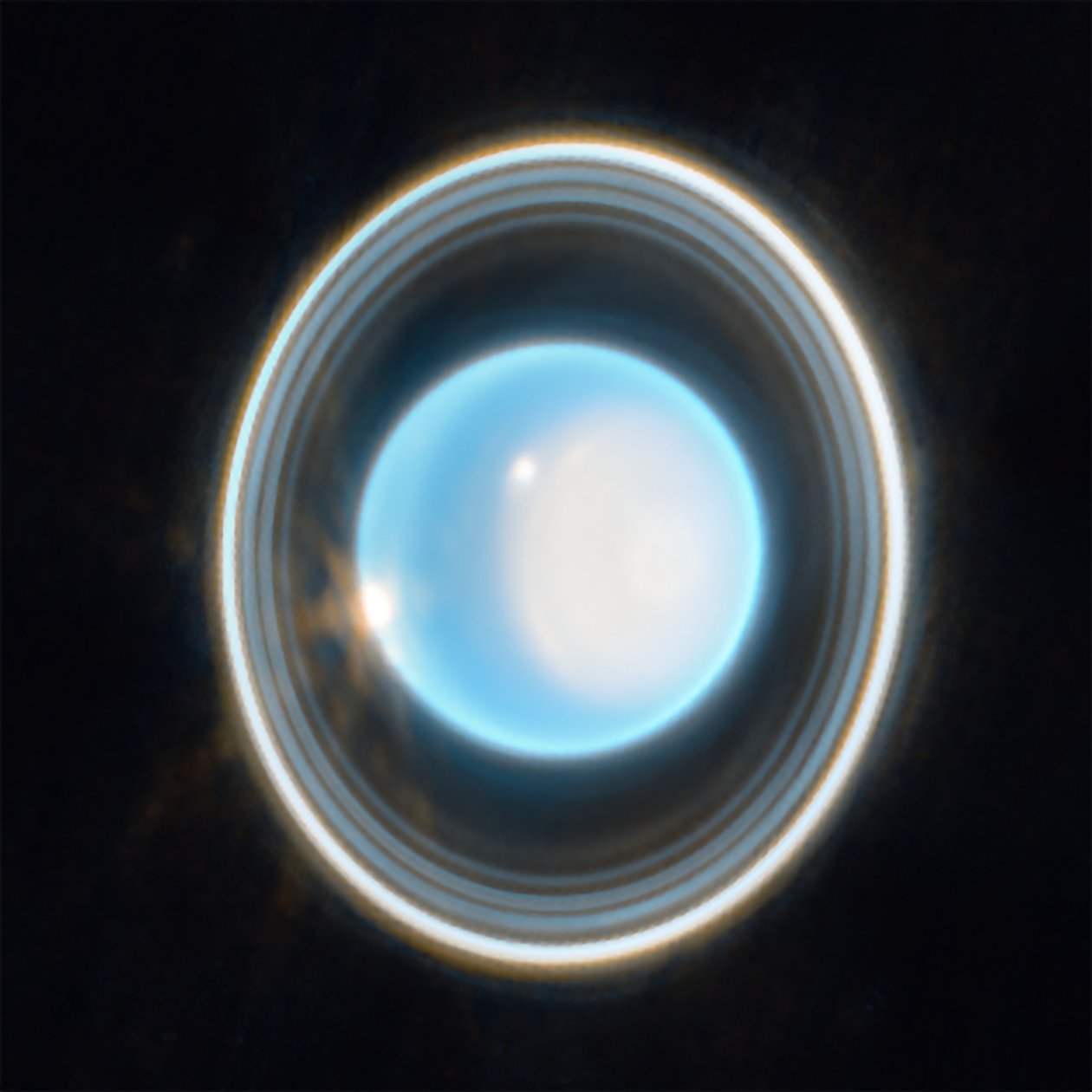 Uránusz (NIRCam kép) alkotó: James Webb Space Telescope (NASA)