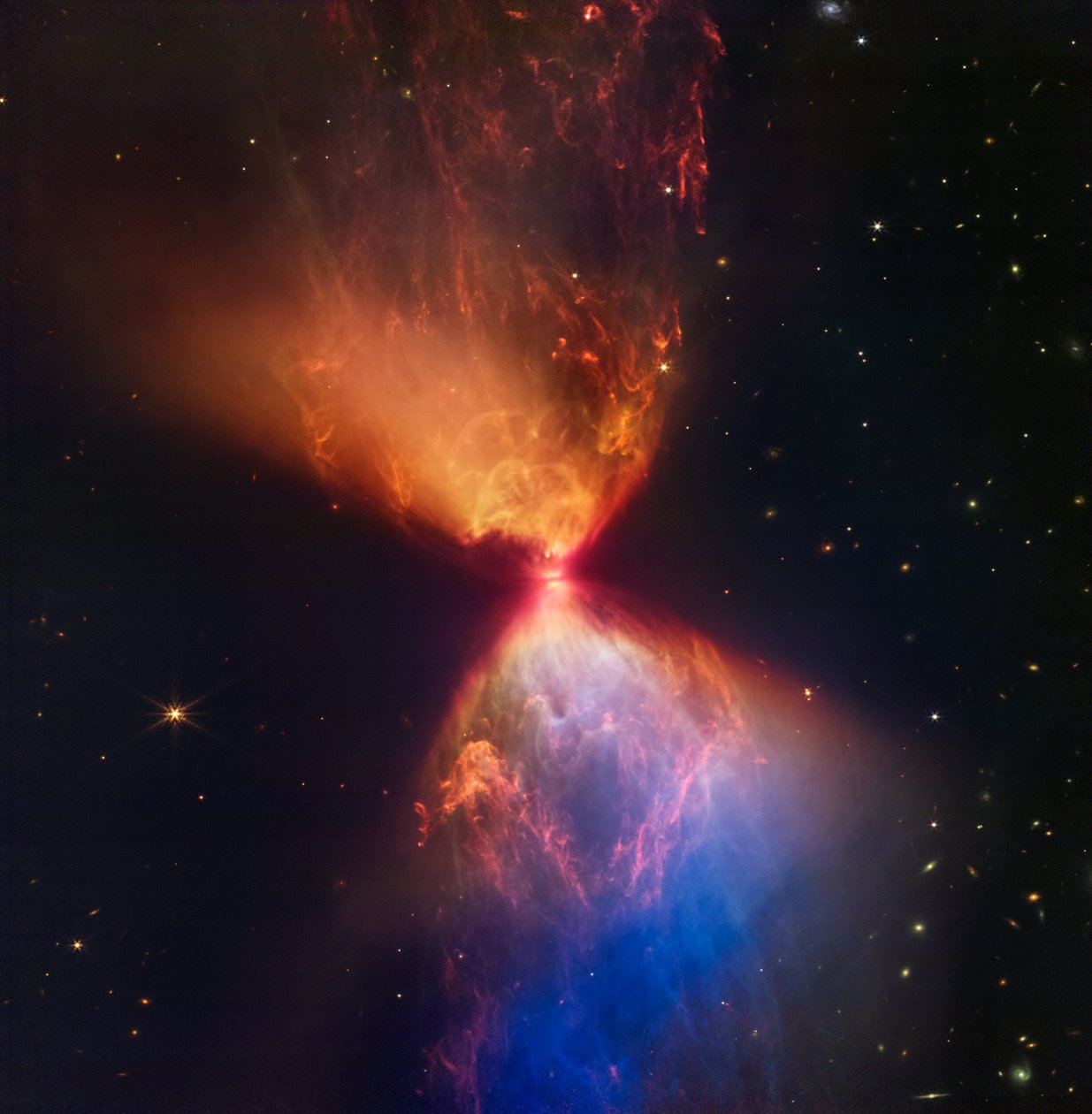 Webb elkapja a Fiery Hourglasst, mint új csillagformák alkotó: James Webb Space Telescope (NASA)
