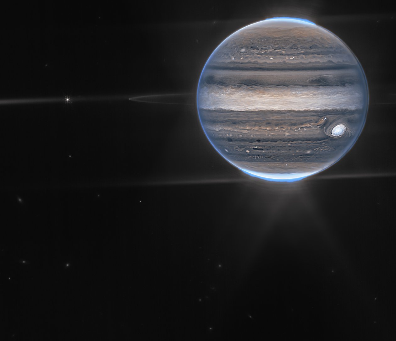 Webb Jupiter-képei az aurórákat, a homályokat mutatják be alkotó: James Webb Space Telescope (NASA)