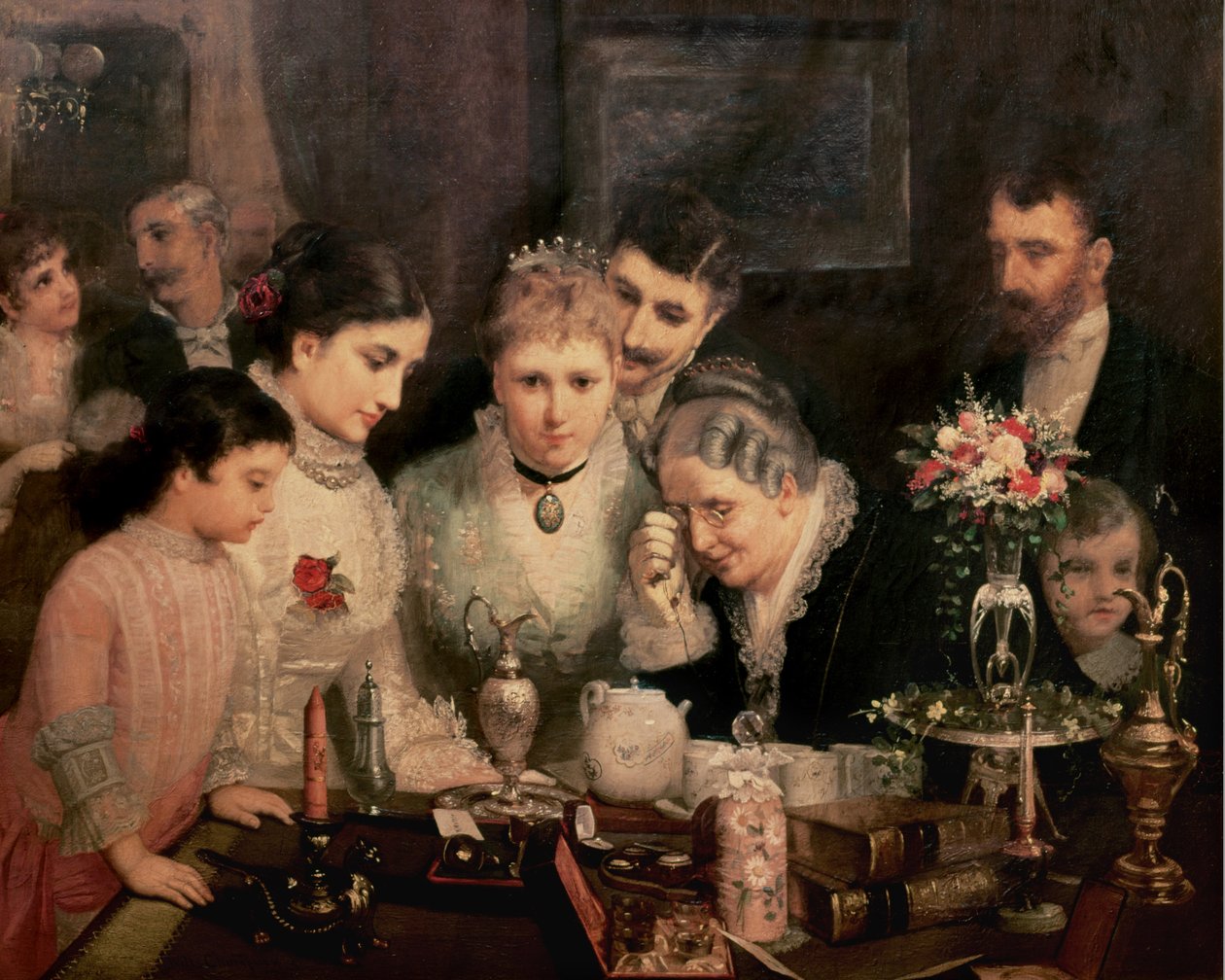 Nászajándékok, 1880 körül alkotó: James Wells Champney