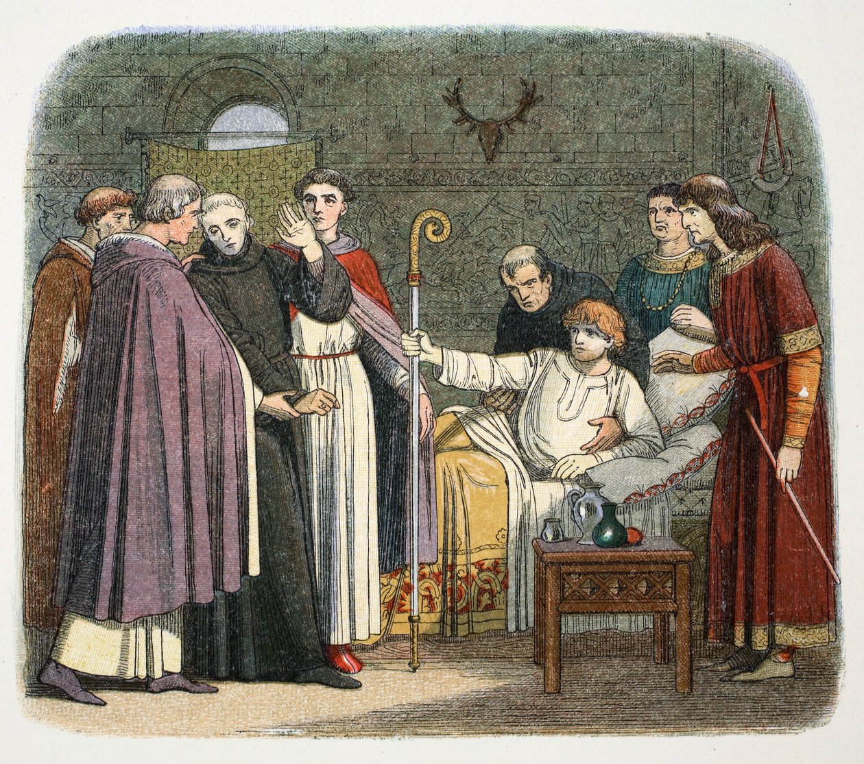 Anselmot II. Vilmos tette Canterbury érsévé, 1093 1864 alkotó: James William Edmund Doyle