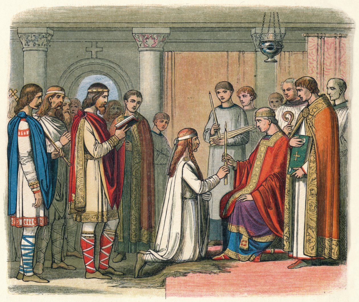 Guthorm király megkeresztelkedése, 878 1864 alkotó: James William Edmund Doyle