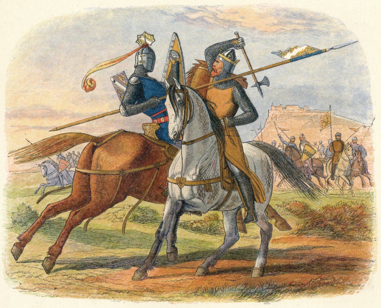 Bruce megöli Sir Henry Bohunt, 1314 1864 alkotó: James William Edmund Doyle
