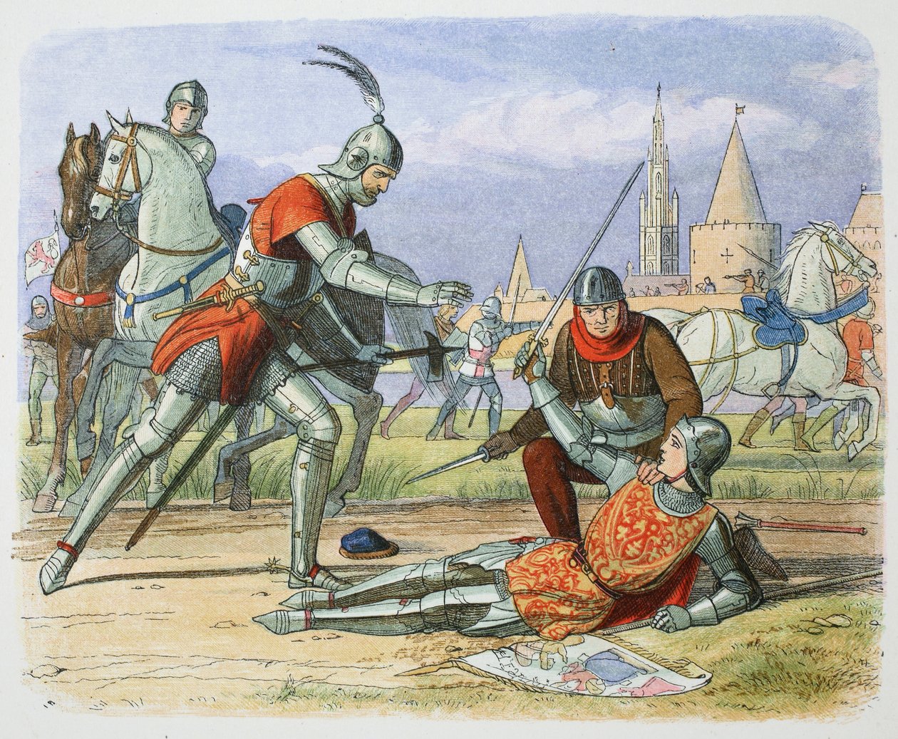 Jeanne of Arc elfogása, Compiegne, Franciaország, 1430 1864 alkotó: James William Edmund Doyle