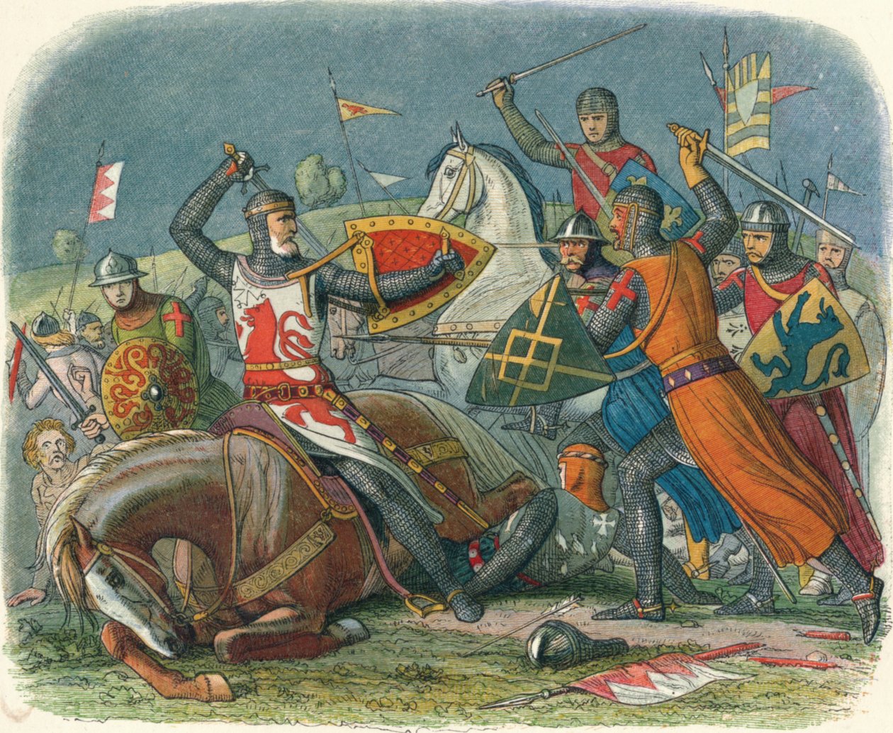 De Montfort halála, 1265 1864 alkotó: James William Edmund Doyle