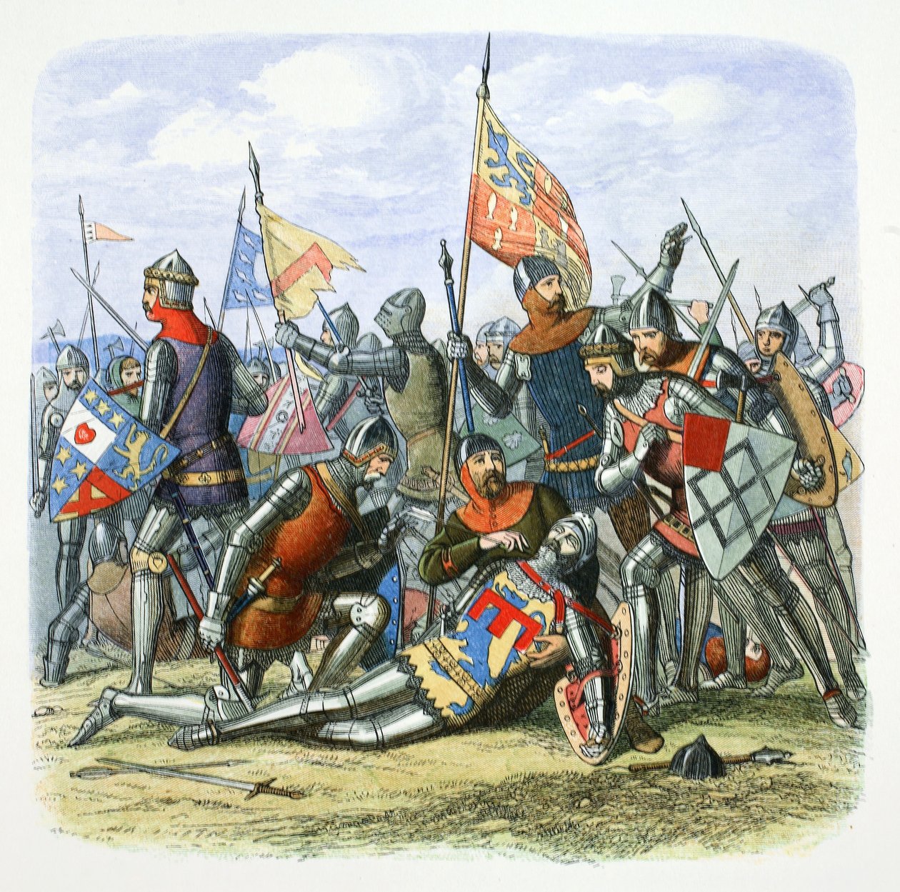 Harry Hotspur halála Sir Henry Percy, Shrewsbury, Shropshire, 1403 1864. alkotó: James William Edmund Doyle