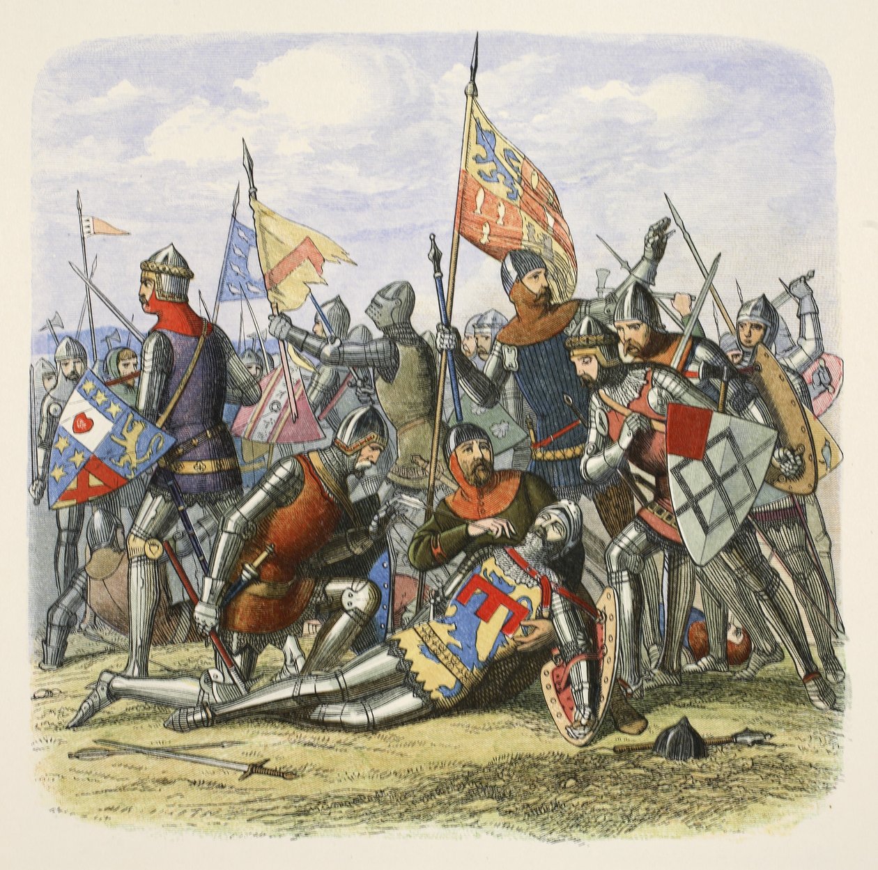 Hotspur halála, Sir Henry Percy, A Chronicle of England Kr. e. 55-től Kr. u. 1485-ig, kiad. London, 1863 alkotó: James William Edmund Doyle