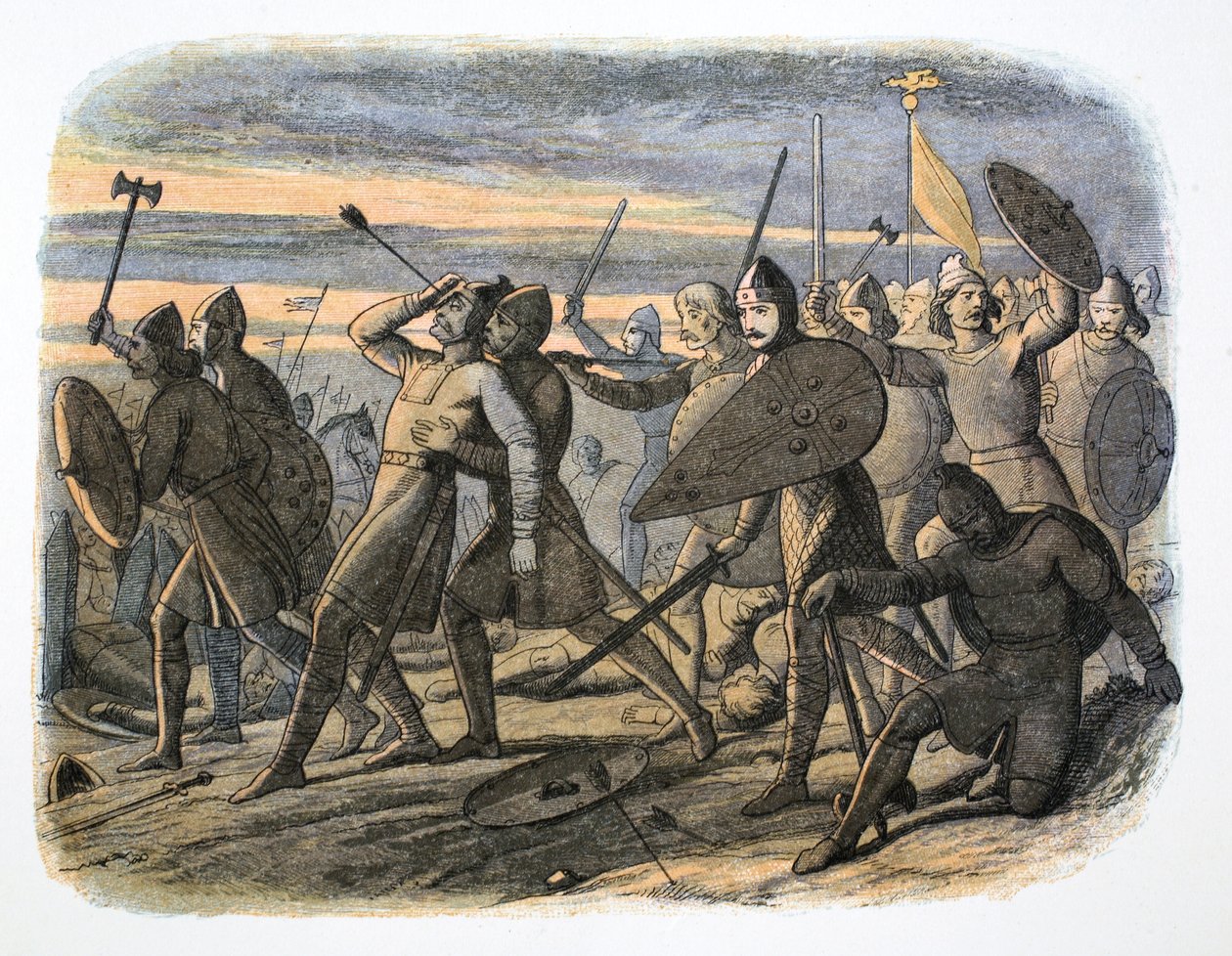 Harold király halála, hastingsi csata, 1066 1864 alkotó: James William Edmund Doyle
