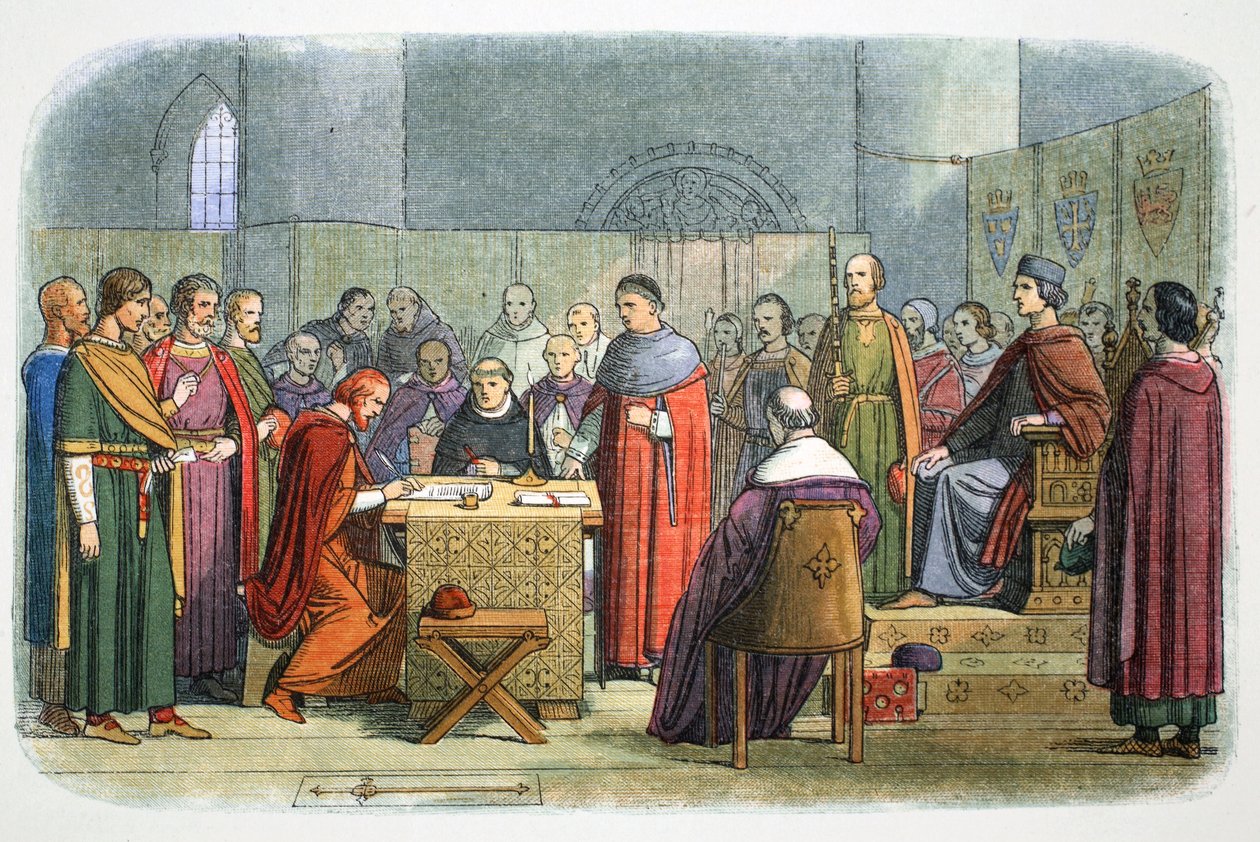 Az angol I. Edwardot Skócia szuzerénjének ismerte el, 1290 1864 alkotó: James William Edmund Doyle