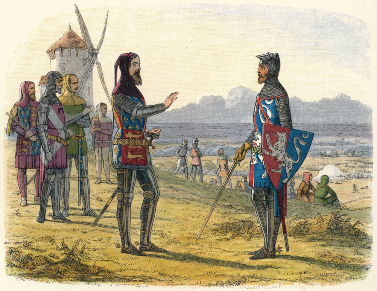 Edward megtagadja fia segítségét Crecyben, 1346 1864 alkotó: James William Edmund Doyle