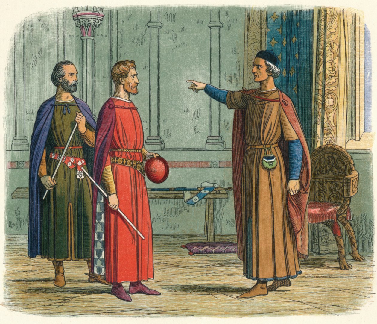 Edward megfenyegeti a marsall urat, 1297 1864 alkotó: James William Edmund Doyle