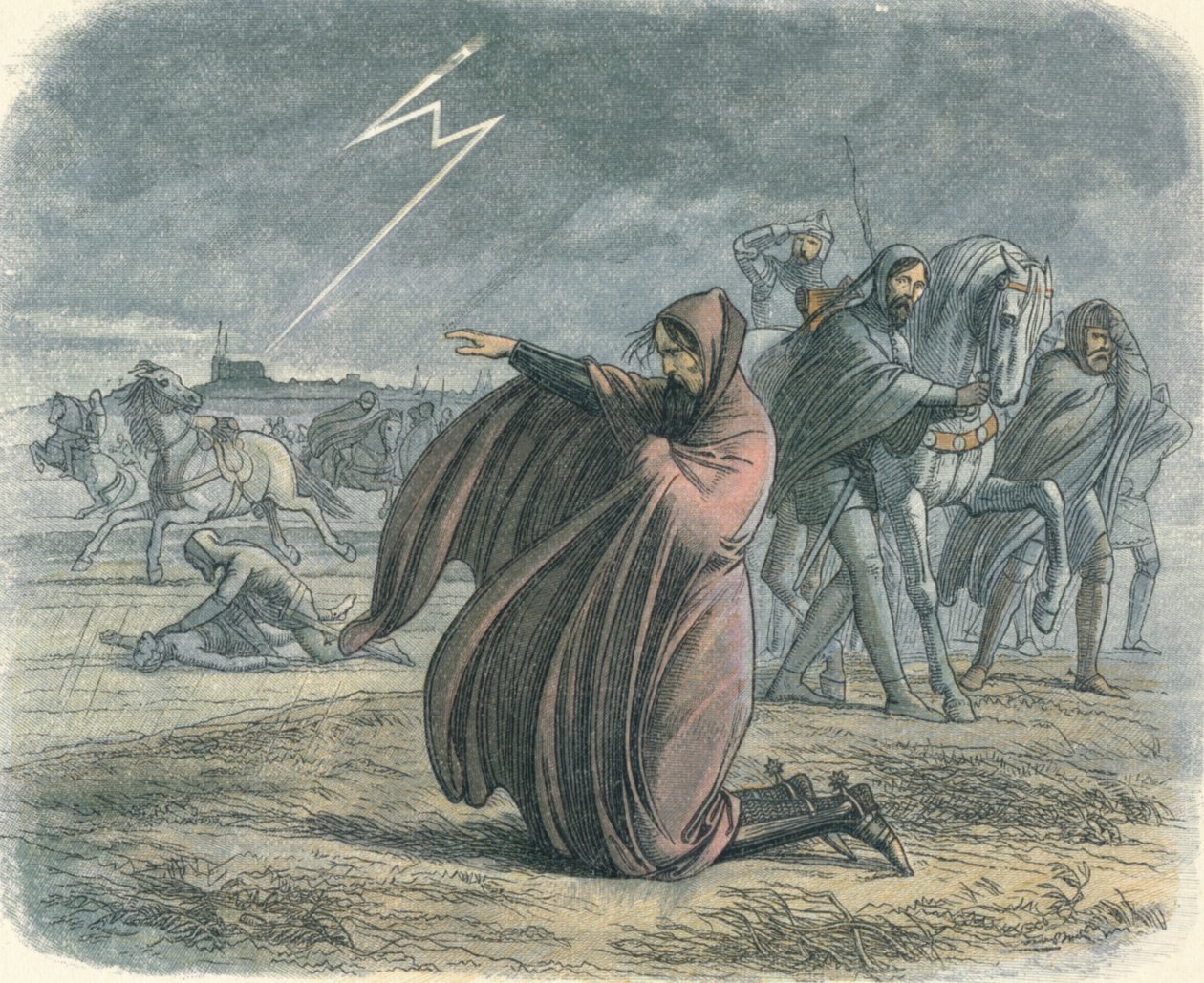 Edward megfogadja, hogy békét köt, 1360 1864 alkotó: James William Edmund Doyle