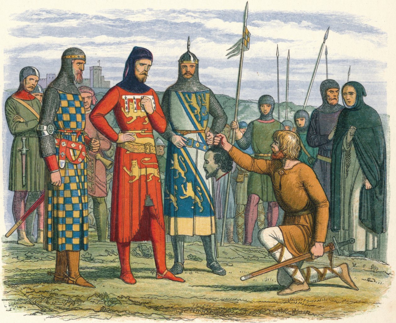 Gaveston fejét Lancaster grófjának mutatták be, 1312 1864 alkotó: James William Edmund Doyle