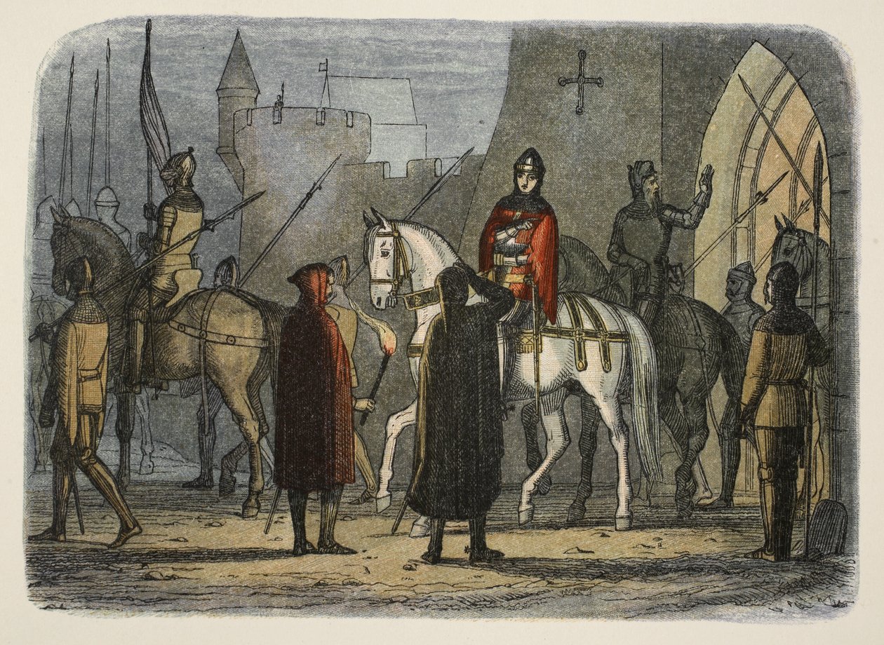 V. Henrik kivonul a lollardok ellen, az A Chronicle of England Kr. e. 55-től Kr. u. 1485-ig, kiad. London, 1863 alkotó: James William Edmund Doyle