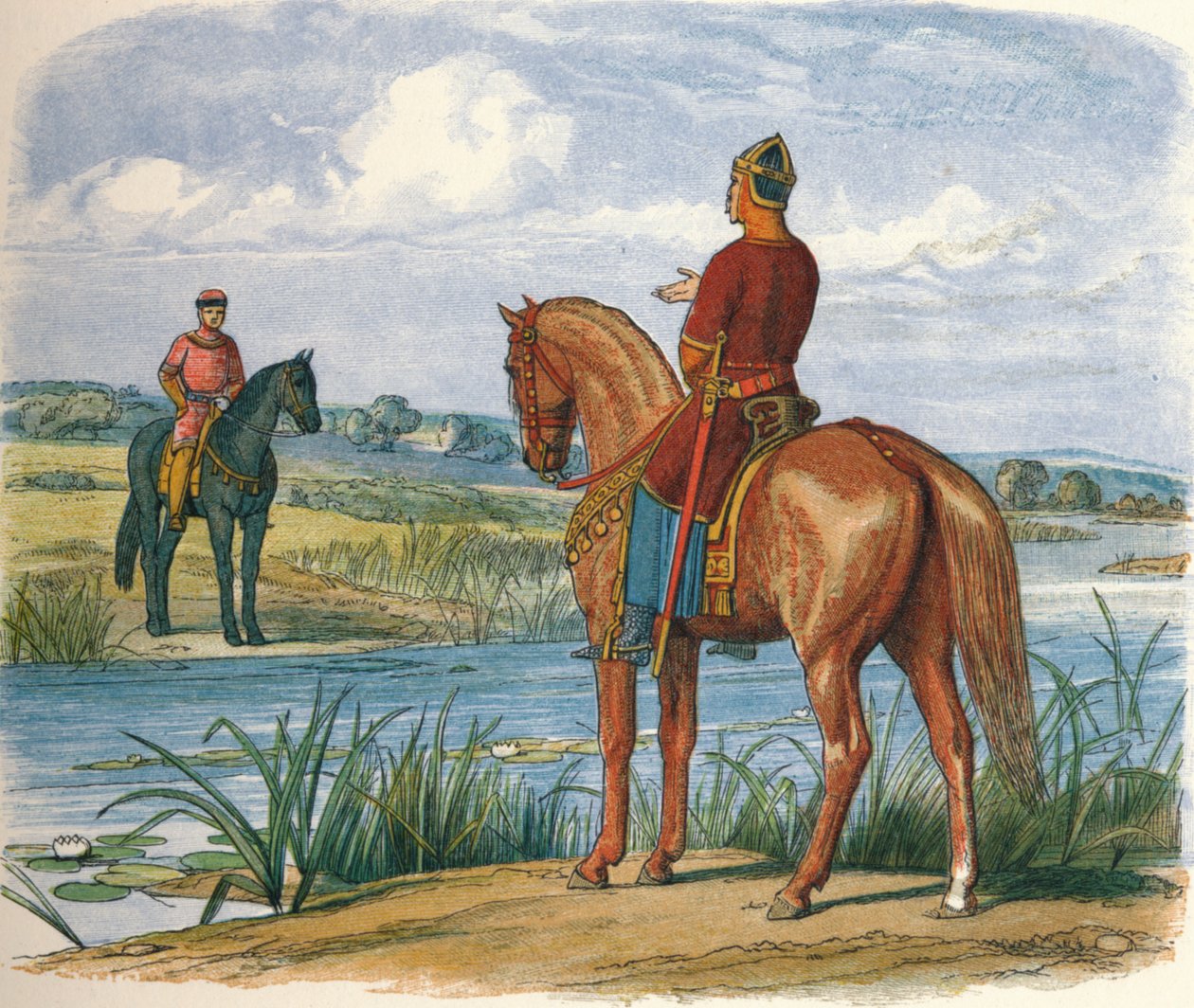 Henrik és István tanácskozik a Temzén, 1153 1864 alkotó: James William Edmund Doyle