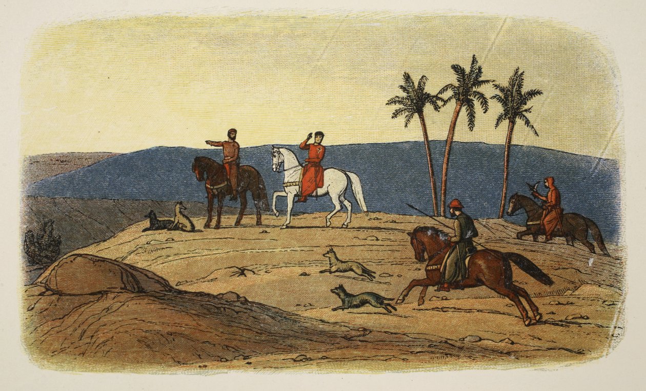 I. Richárd király nem hajlandó ránézni a Szent Városra, mivel nem sikerült meghódítania, A Chronicle of England Kr. e. 55-től Kr. u. 1485-ig, pub. London, 1863 alkotó: James William Edmund Doyle